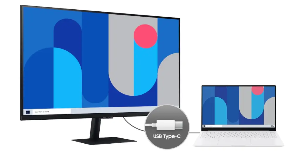 מסך מחשב 31.5 ViewFinity S80PB 4K UHD IPS חיבורים ויציאות