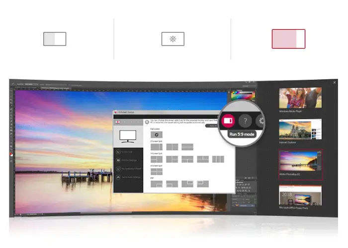 38WP85CP-W38 IPS - On Screen Control