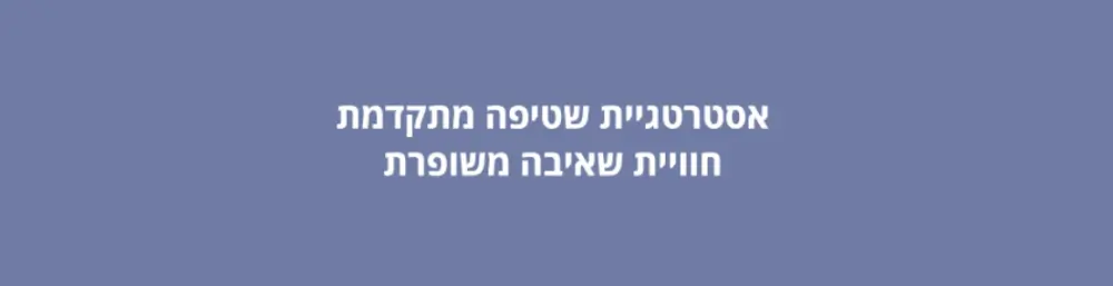 אסטרטגיית שטיפה מתקדמת