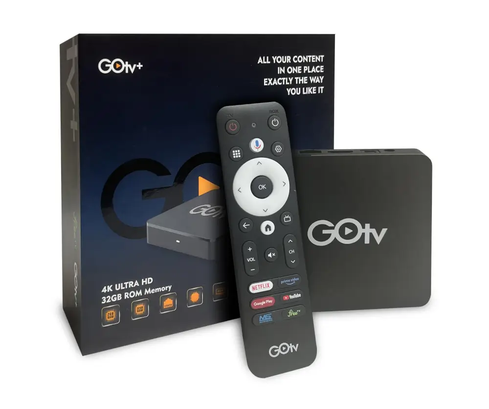 סטרימר +GO TV+ 4K Android TV LAN