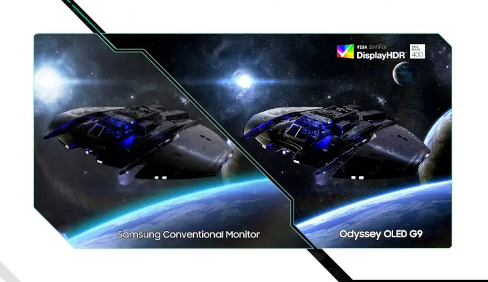 DisplayHDR True Black 400 49" Odyssey OLED G9 G93SC