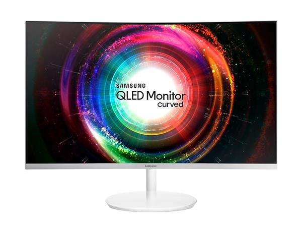 מסך מחשב קעור  C32H711QEM 32'' QLED VA - צבע לבן Samsung