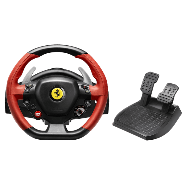 הגה מירוצים עם דוושות Ferrari 458 Spider ל-XBOX ONE Thrustmaster X\S