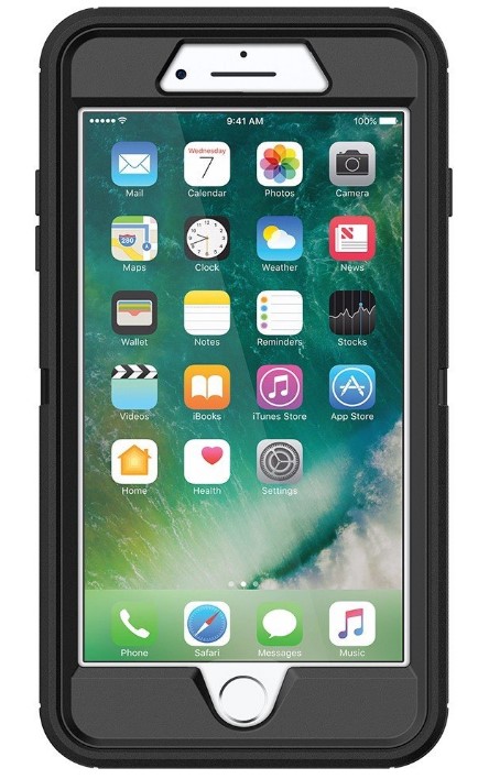 חיפוי שחור לנייד Defender iPhone 7 OtterBox