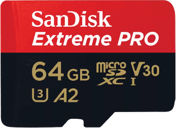 כרטיס זיכרון 64GB Extreme Pro microSDXC 200MB/s Sandisk