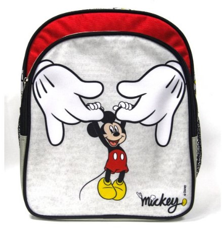 תיק גן מיקימאוס ידיים אפור Disney