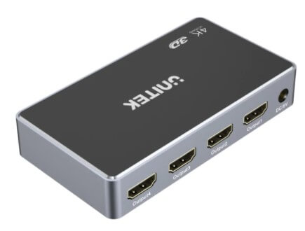 מפצל 1 ל-4 HDMI באיכות תצוגה 4K PROTEC