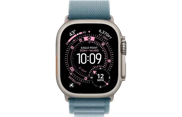 שעון חכם 49mm Watch Ultra 3 GPS+Cell Natural Titanium| Blue Alpine Loop thumbnail