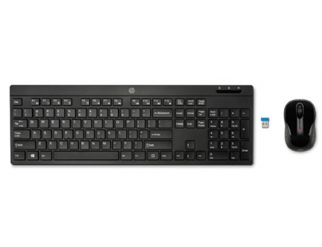 מקלדת ועכבר Wireless Keyboard & Mouse 200  HP