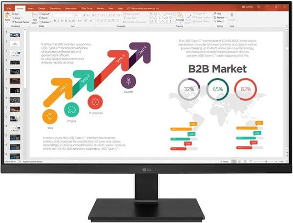 מסך מחשב "27BL650C-B Full HD IPS 27 LG