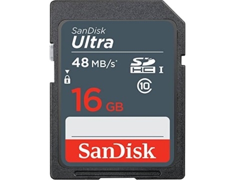 כרטיס זכרון  SD Ultra 48mb/s 16GB Sandisk