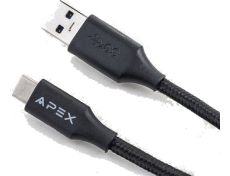 כבל סנכרון וטעינה USB Type-A USB -C APEX