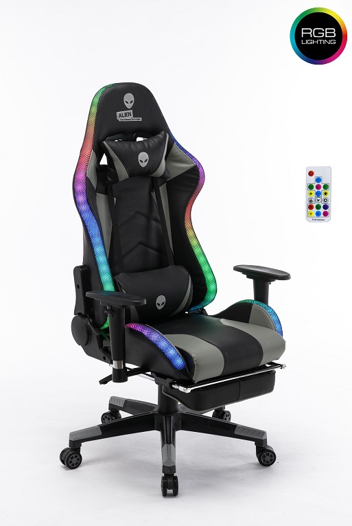 כיסא גיימרים מקצועי עם תאורת לד RGB  APRO7+BB  ALIEN