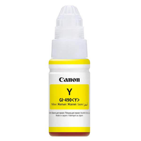 בקבוק דיו GI-490Y צהוב Canon - קנון