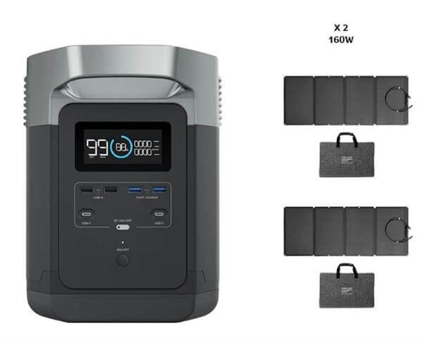 מערכת סולארית היברידית DELTA1300320 HYBRID SYSTEM ECOFLOW