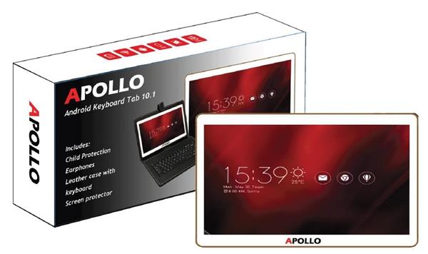 טבלט Apollo 10.1" + Keyboard/1GRam +16G bdk
