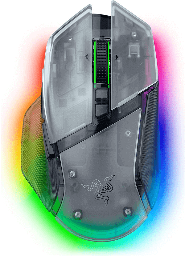 עכבר גיימינג אלחוטי BASILISK V3 PRO 35K Razer - לבן פנטום