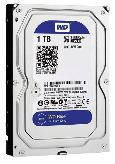 כ.פנימי WD10EZEX 3.5 BLUE 1T Western Digital