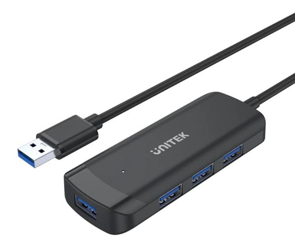 מפצל 4 פורט איכותי 1.5m Long Cable USB 3.0 UNITEK 