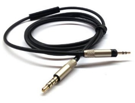 כבל עם מיקרופון לאוזניות M40x/m50X AUDIO- TECHNICA