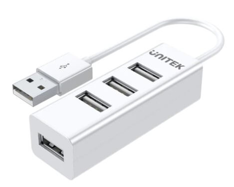 מפצל 4 יציאות USB 2.0 UNITEK 