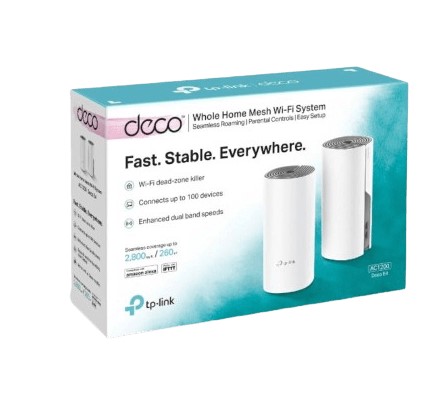 מגדיל טווח (2 יח' באריזה) E4 Mesh AC1200Mbps Devialet