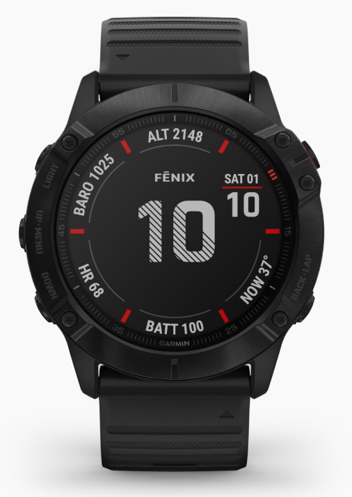 שעון חכם Fenix 6X Pro Black GPS Garmin
