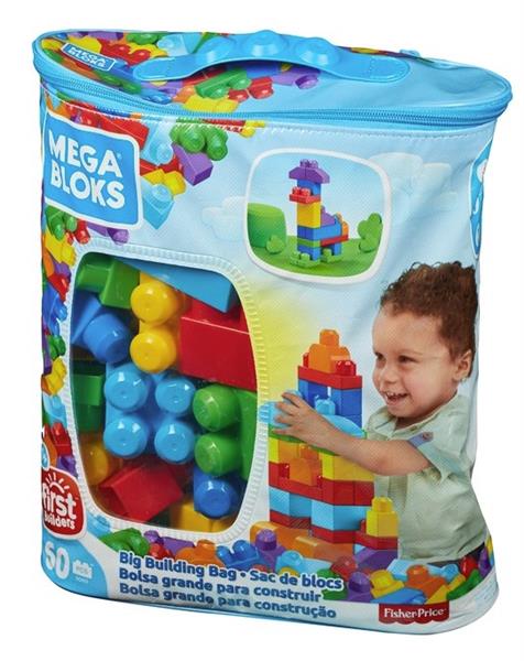 מגה בלוקס תיק 60 חלקים קלאסי  FISHER PRICE