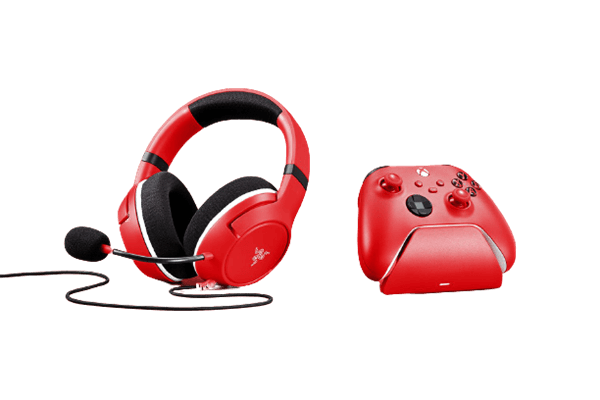 אוזניות גיימינג KAIRA X + עמדת טעינה לשלטי Xbox Razer