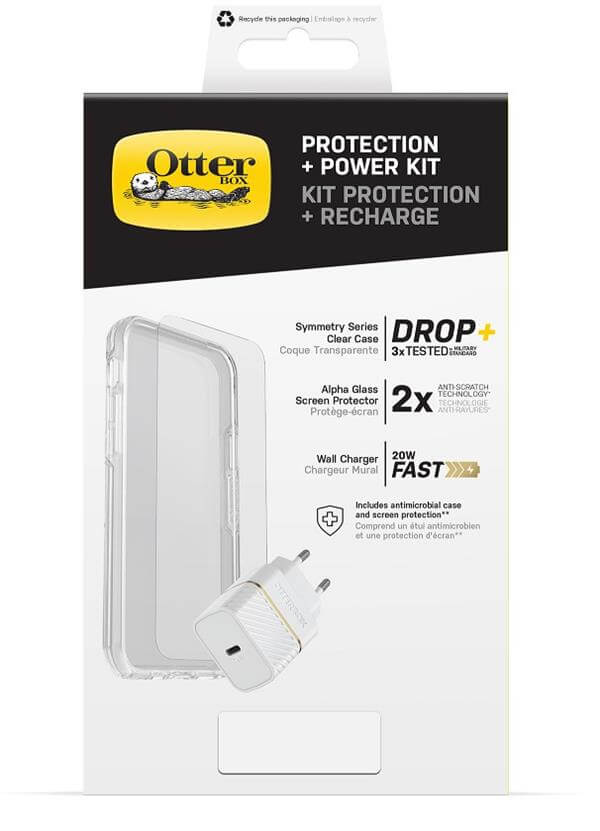 ערכה מהודרת הכוללת : חיפוי מגן מסך וספק כח 20W iPhone 13 Pro Symmetry OtterBox