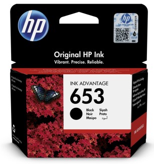 ראש דיו שחור 653 HP