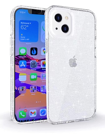 כיסוי שקוף מנצנץ Crystal  iPhone 13 GripCase