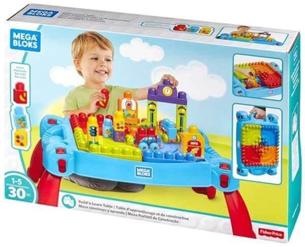 מגה בלוקס שולחן הרכבה הראשון שלי 30 חלקים MATTEL