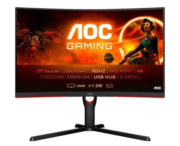 מסך מחשב גיימינג "27 CQ27G3SU AOC