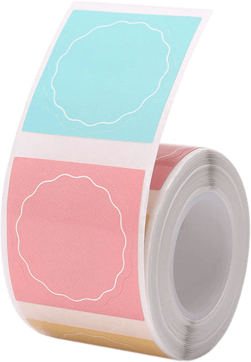 מדבקות צבעוניות 200 יחידות 34X34 מ"מ NIIMBOT