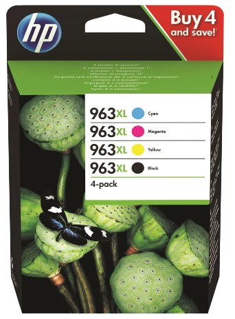 סט דיו HP למדפסת pro 9013-9023 963XL BK/C/M/Y HP