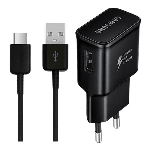 מטען קיר מהיר+כבל USB Type-A ל- Type-C באורך 1.5 מ Fast Travel Charger 15W Samsung