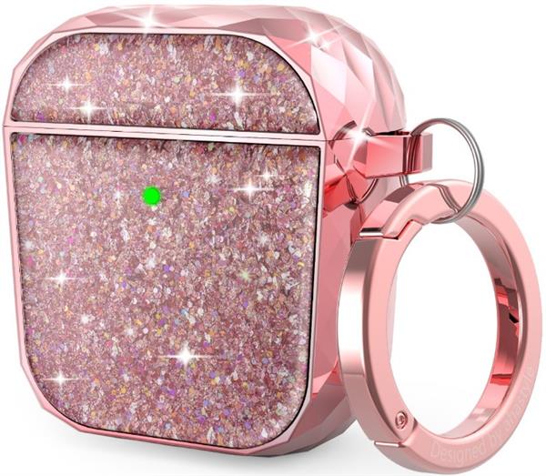 נרתיק מנצנץ לאוזניות Airpods 1/2 SoundCoco Twinkle Glitter AhaStyle