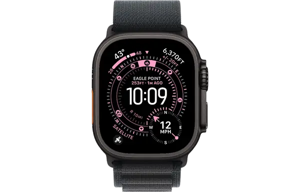שעון חכם 49mm Watch Ultra 3 GPS+Cell Black Titanium| Black/Charcoal Loop thumbnail