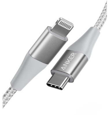 כבל סנכרון וטעינה  POWERLINE II USB Type-C to Lightning Anker