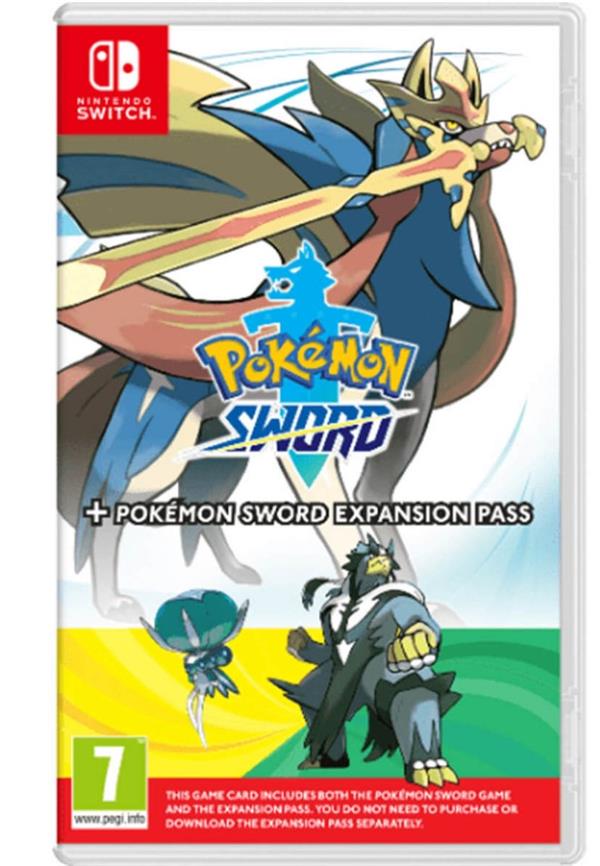 Pokemon Sword + Expansion Pass The Isle of Armor + The Crown Tundra Nintendo Switch