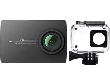 ערכת מצלמה עם מארז מוגן למים 4K Action Camera Yi