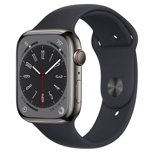שעון חכם Watch Series 8 GPS + Cellular 45mm Stainless Steel Apple