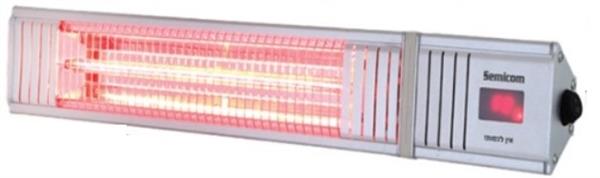 תנור אינפרא קיר 9 IP44 2KW מצבים Semicom Lexis