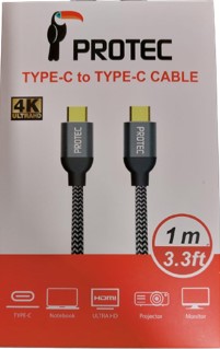 כבל TYPE-C לכבל TYPE-C  PROTEC