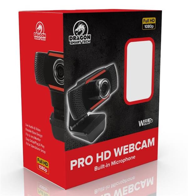 מצלמת רשת FHD1080P Pro Webcam Dragon