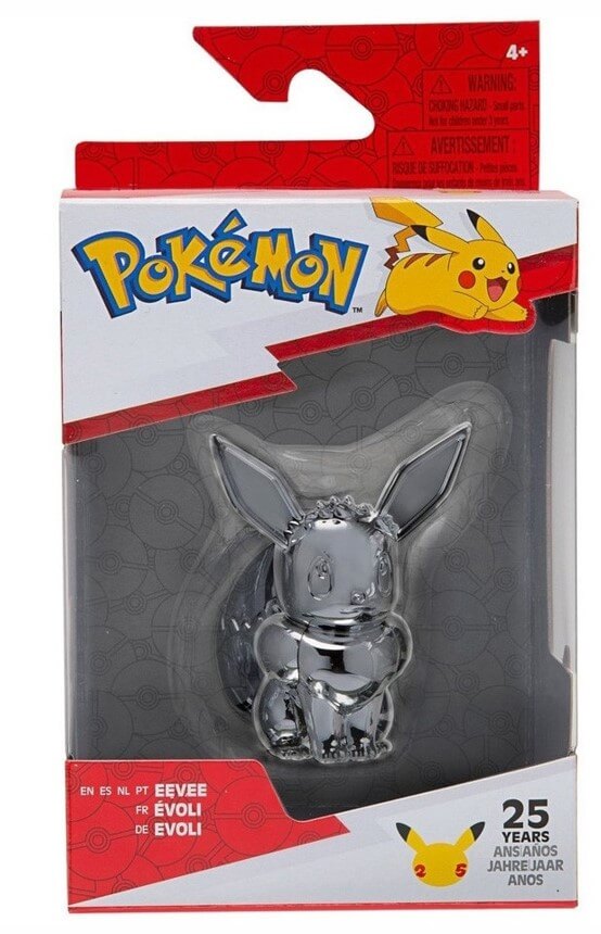 Select Battle Figure (Silver Evvee)  W2 Jazwares