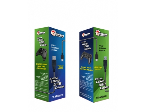 כבל USB  Dragon Gaming  Playstation - PS4