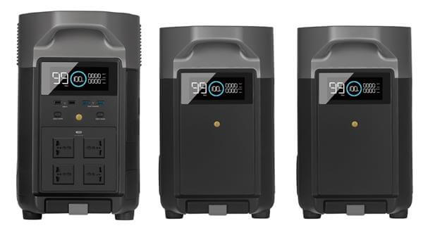 תחנת כח ניידת כולל 2 תאי הרחבה EF DELTA 3600PRO ECOFLOW