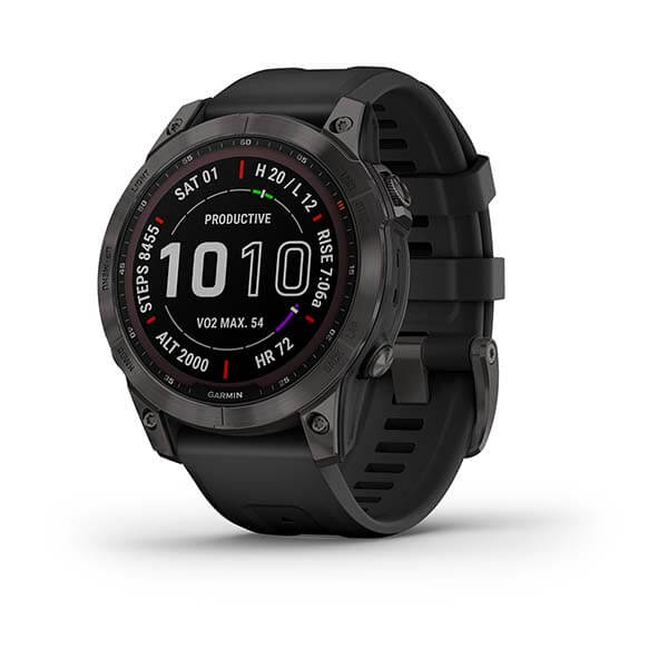 שעון חכם סולארי + זכוכית ספיר Fenix 7 Garmin